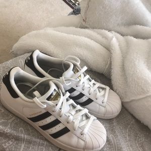 White and black adidas